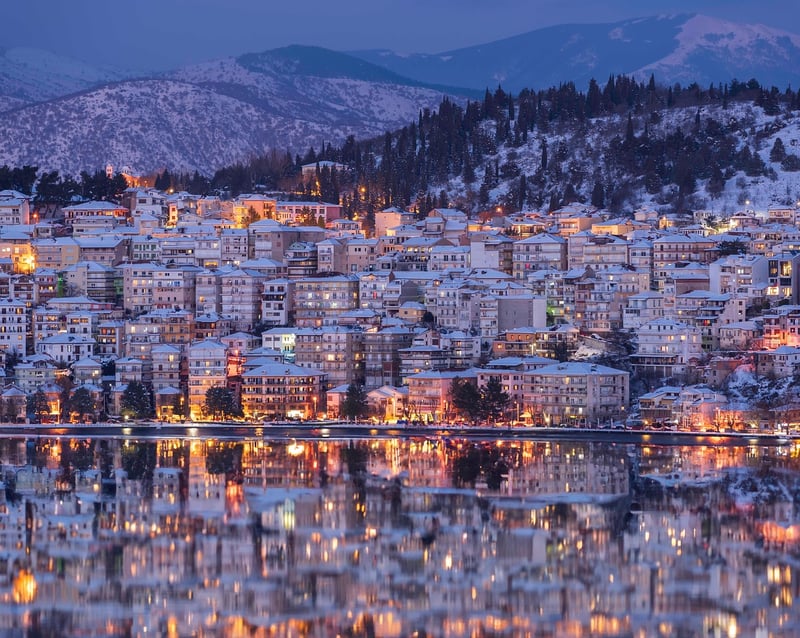 Greek village by the sea